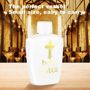 6 Pack Botellas De Agua Bendita Recargables 60ml Blanco