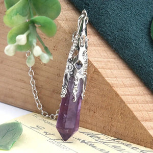 Péndulo De Cristal Curativo Adivinación Reiki + Palo Santo