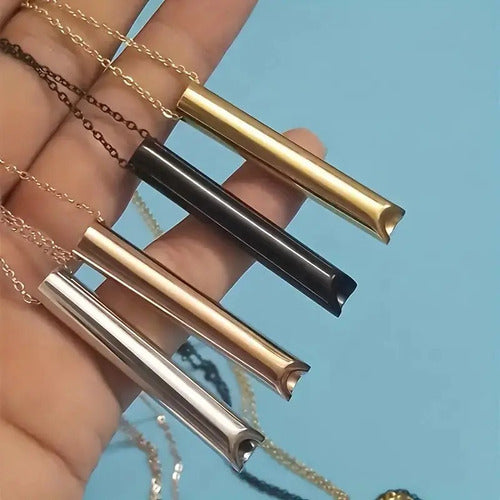 Silbato + Collar Para Meditación Y Ansiedad  2 X 1 