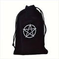 Bolsa De Terciopelo Protectora Para Tarot Y Péndulos Negro Esoterico