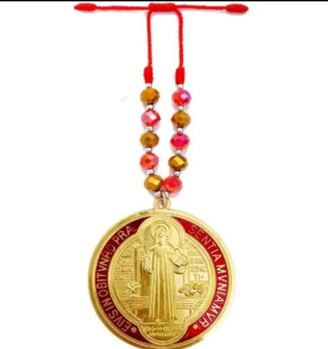 Medallón San Benito Para Gran Protección + Regalo Palo Santo Rojo