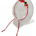 Combo Pulsera Amuleto Ojo Turco + Broche (protección Bebé) Rojo 10 Cm
