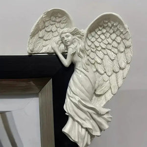 2 Angeles Para Marco De Puerta (derecho E Izquierdo)  Blanco