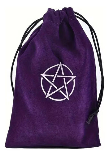 Bolsa De Terciopelo Protectora Para Tarot Y Péndulos Purpura Esoterico