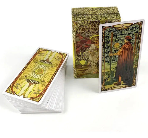 Baraja Dorada De Tarot Art Nouveau - 78 Cartas