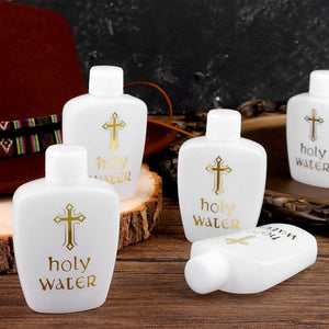 6 Pack Botellas De Agua Bendita Recargables 60ml Blanco