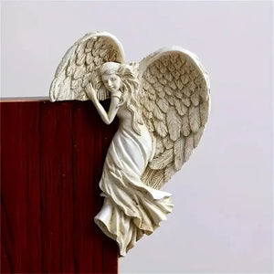 2 Angeles Para Marco De Puerta (derecho E Izquierdo)  Blanco