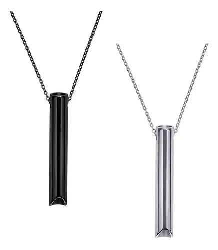Silbato + Collar Para Meditación Y Ansiedad  2 X 1 