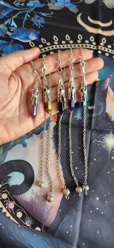 Péndulo De Cristal Curativo Adivinación Reiki + Palo Santo