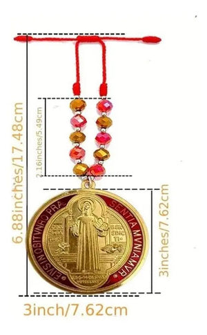Medallón San Benito Para Gran Protección + Regalo Palo Santo Rojo