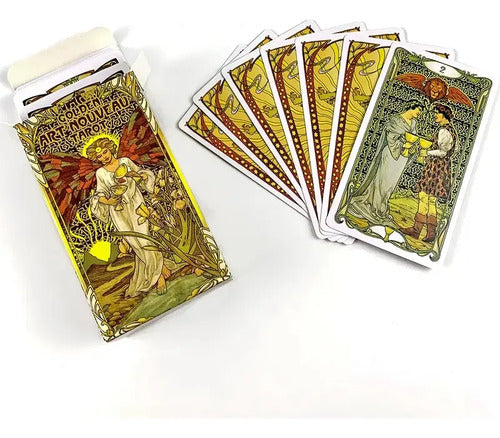 Baraja Dorada De Tarot Art Nouveau - 78 Cartas