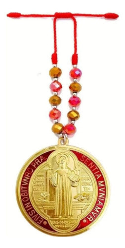 Medallón San Benito Para Gran Protección + Regalo Palo Santo Rojo