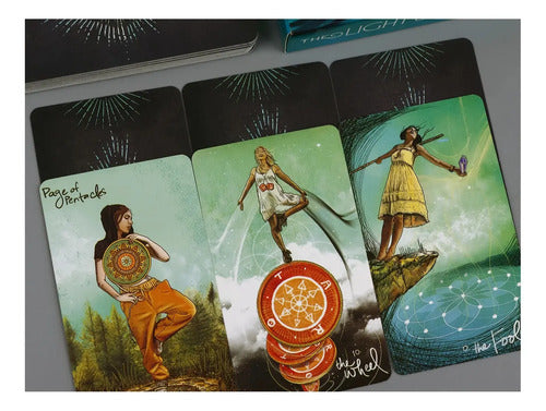 Cartas Del Tarot Vidente De La Luz (tamaño Estándar 12 X 7)