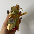 Atado Dragón Del Dinero: Palo Santo, Canela, Laurel y Medalla De San Benito Premium